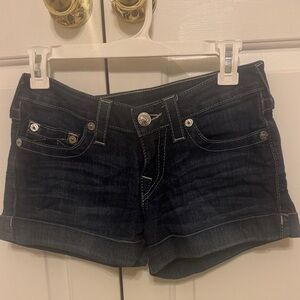 Dark Blue Denim Women's Shorts